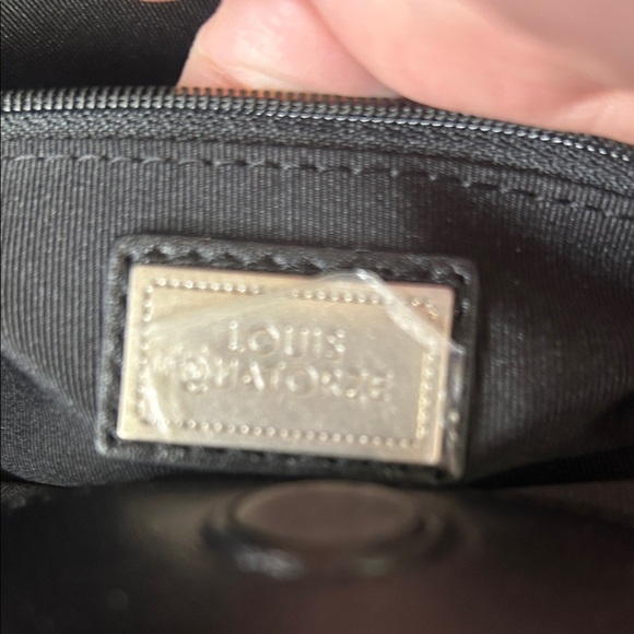 Louis Quatorze Black Tote with Chain Straps - Picture 10 of 13